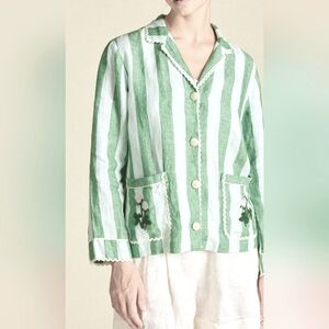 Like NEW Trovata Dylan 100% Linen Handmade Shirt Jacket - Retails for $408